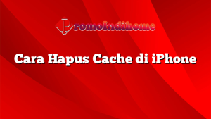 Cara Hapus Cache di iPhone