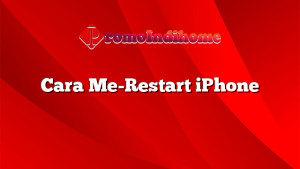 Cara Me-Restart iPhone