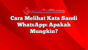 Cara Melihat Kata Sandi WhatsApp: Apakah Mungkin?