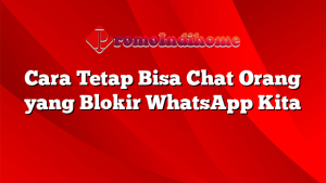 Cara Tetap Bisa Chat Orang yang Blokir WhatsApp Kita