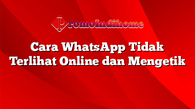 Cara WhatsApp Tidak Terlihat Online dan Mengetik