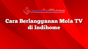 Cara Berlangganan Mola TV di Indihome
