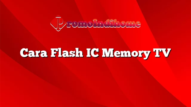Cara Flash IC Memory TV