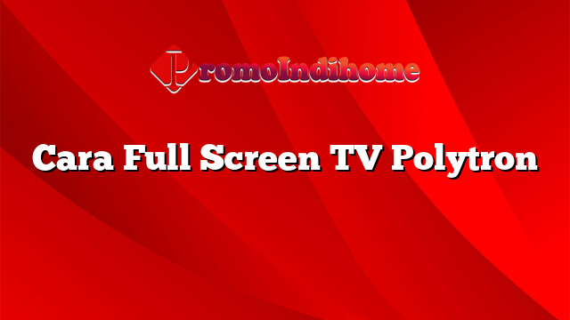Cara Full Screen TV Polytron