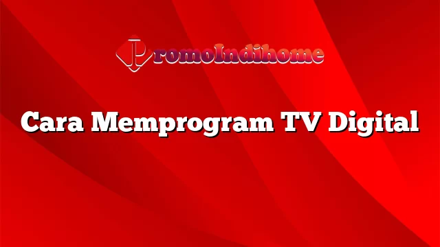 Cara Memprogram TV Digital