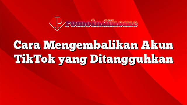 Cara Mengembalikan Akun TikTok yang Ditangguhkan