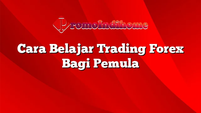 Cara Belajar Trading Forex Bagi Pemula