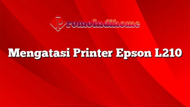 Mengatasi Printer Epson L210